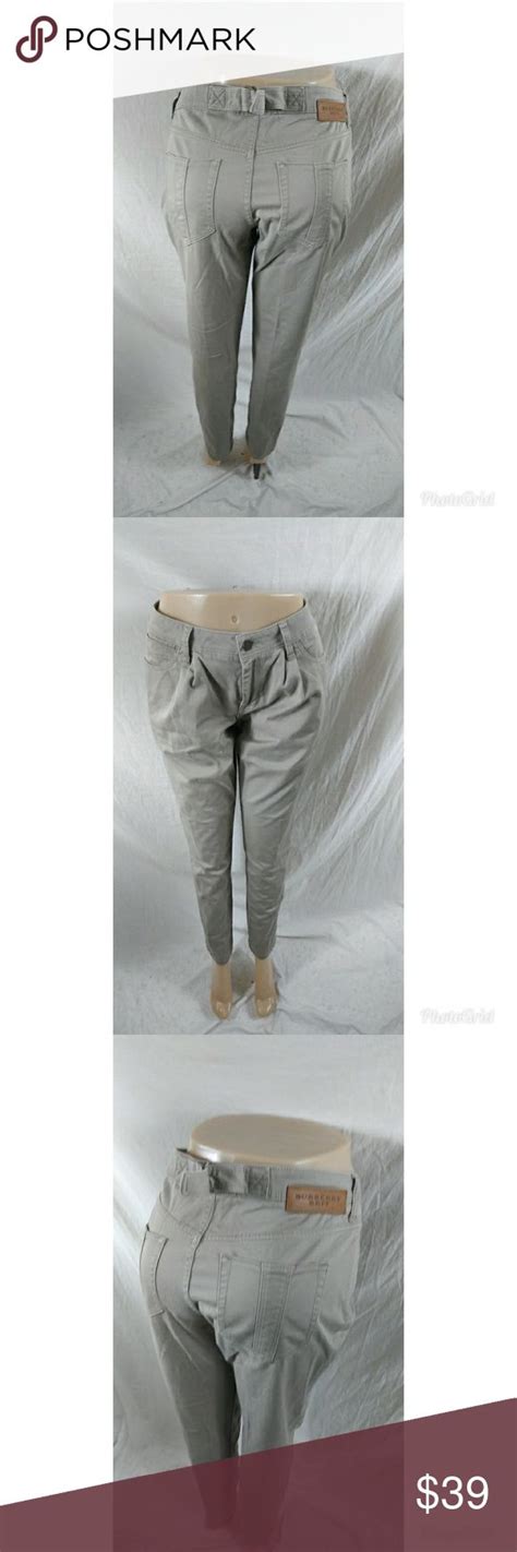 burberry brit military style pants dusty khaki women|burberry women's pants.